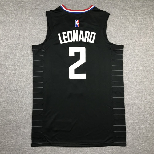 Classic Black Kawhi Leonard #2 Los Angeles Clippers Basketball Jersey Sports Shirt Tops