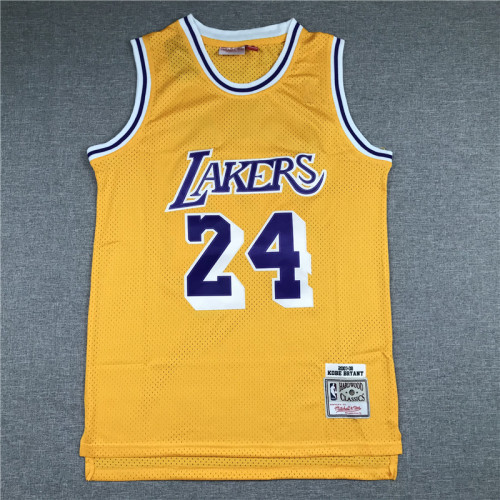 Vintage 07 08 Gold Label Kobe Bryant #24 Los Angeles Lakers Basketball Jersey Sports Shirt Tops