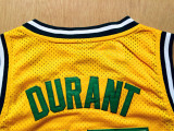 Classic Yellow Kevin Durant #35 Seattle Sonics Basketball Jersey Sports Shirt Tops