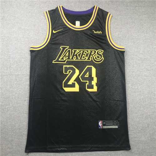 Black Mamba Wish Version Kobe Bryant #24 Los Angeles Lakers Basketball Jersey Sports Shirt Tops