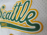 Classic White Kevin Durant #35 Seattle Sonics Basketball Jersey Sports Shirt Tops