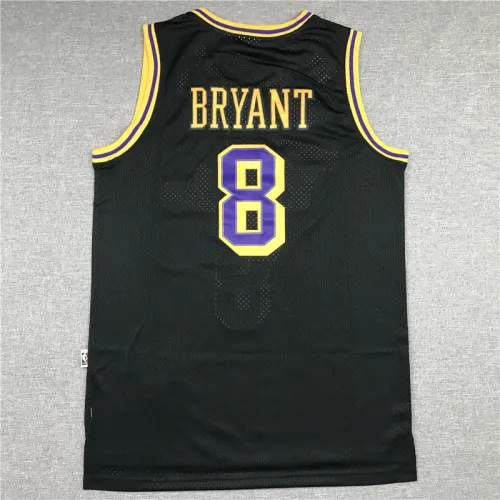 Vintage 96 97 Gold Label Black Kobe Bryant #8 Los Angeles Lakers Basketball Jersey Sports Shirt Tops 