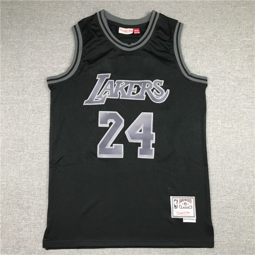 Vintage Black Kobe Bryant #24 Los Angeles Lakers Basketball Jersey Sports Shirt Tops