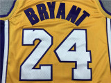 Retired Yellow Kobe Bryant #24 Los Angeles Lakers Basketball Jersey Sports Shirt Tops