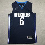 Classic Dark Blue Kristaps Porzingis #6 Dallas Mavericks Basketball Jersey Sports Shirt Tops 