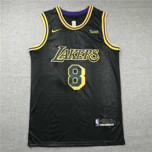 Black Mamba Wish Version Kobe Bryant #8 Los Angeles Lakers Basketball Jersey Sports Shirt Tops 