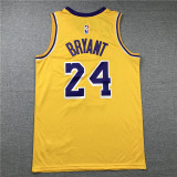 Commemorative Wish Version Yellow Kobe Bryant #24 Los Angeles Lakers Basketball Jersey Sports Shirt Tops