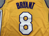 Retired Version Yellow Kobe Bryant #8 Los Angeles Lakers Basketball Jersey Sports Shirt Tops 
