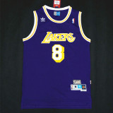 Vintage Purple Kobe Bryant #8 Los Angeles Lakers Basketball Jersey Sports Shirt Tops 