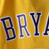 Vintage Yellow Kobe Bryant #24 Los Angeles Lakers Basketball Jersey Sports Shirt Tops