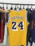 Vintage Yellow Kobe Bryant #24 Los Angeles Lakers Basketball Jersey Sports Shirt Tops