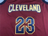 Classic Dark Red LeBron James #23 Cleveland Cavaliers Basketball Jersey Sports Shirt Tops 
