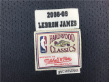 Vintage 08 09 Black LeBron James #23 Cleveland Cavaliers Basketball Jersey Sports Shirt Tops 