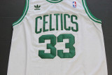 Vintage White Larry Bird #33 Boston Celtics  Basketball Jersey Sports Shirt Tops 