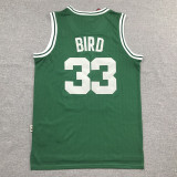 Vintage Green Larry Bird #33 Boston Celtics  Basketball Jersey Sports Shirt Tops 