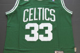 Vintage 85 86 Green Larry Bird #33 Boston Celtics  Basketball Jersey Sports Shirt Tops 