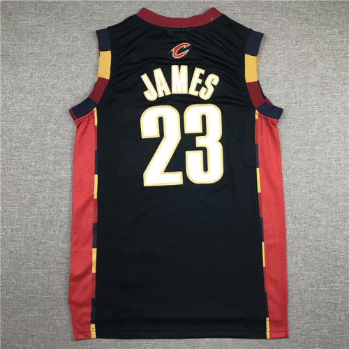 Vintage 08 09 Black LeBron James #23 Cleveland Cavaliers Basketball Jersey Sports Shirt Tops 