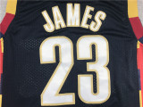 Vintage 08 09 Black LeBron James #23 Cleveland Cavaliers Basketball Jersey Sports Shirt Tops 