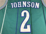 Retro Larry Johnson #2 Charlotte Hornets Basketball Jersey Sports Shirt Tops 