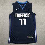 Classic Dark Blue Luka Dončić #77 Dallas Mavericks Basketball Jersey Sports Shirt Tops