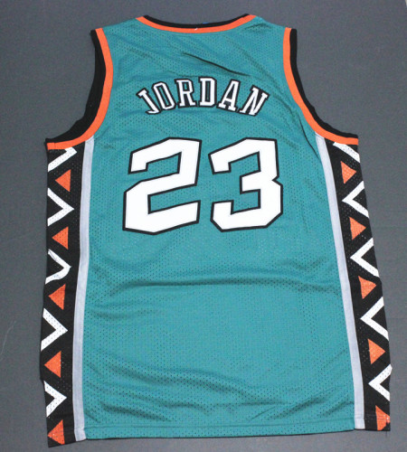Retro 1996 All-Star Green Michael Jordan #23 Chicago Bulls Basketball Jersey Sports Shirt Tops