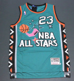 Retro 1996 All-Star Green Michael Jordan #23 Chicago Bulls Basketball Jersey Sports Shirt Tops