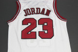 Retro 1998 All-Star White Blue Logo Michael Jordan #23 Chicago Bulls Basketball Jersey Sports Shirt Tops