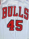 Vintage 94 95 White Michael Jordan #45 Chicago Bulls Basketball Jersey Sports Shirt Tops