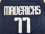 Classic Dark Blue Luka Dončić #77 Dallas Mavericks Basketball Jersey Sports Shirt Tops