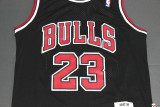 1998 Black Michael Jordan #23 Chicago Bulls Basketball Jersey Sports Shirt Tops