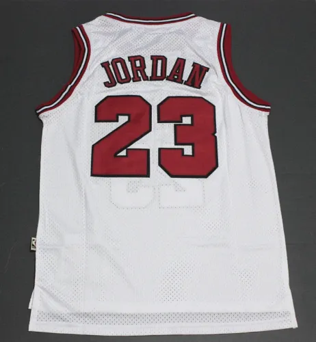 Retro 1998 All-Star White Blue Logo Michael Jordan #23 Chicago Bulls Basketball Jersey Sports Shirt Tops