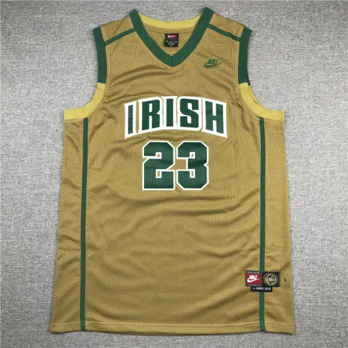 Khaki LeBron James #23 Saint Vincent Saint Mary High School Basketball Jersey Sports Shirt Tops