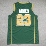 Green LeBron James #23 Saint Vincent Saint Mary High School Basketball Jersey Sports Shirt Tops