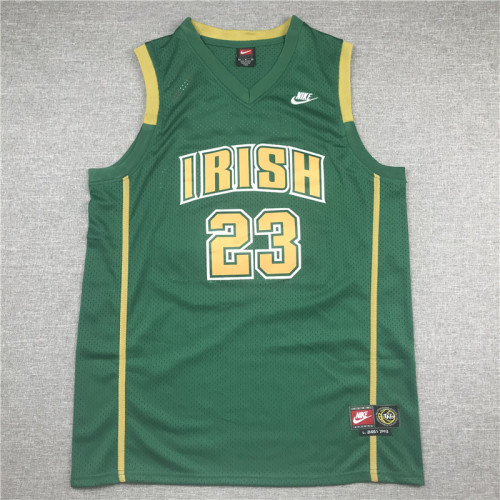 Green LeBron James #23 Saint Vincent Saint Mary High School Basketball Jersey Sports Shirt Tops