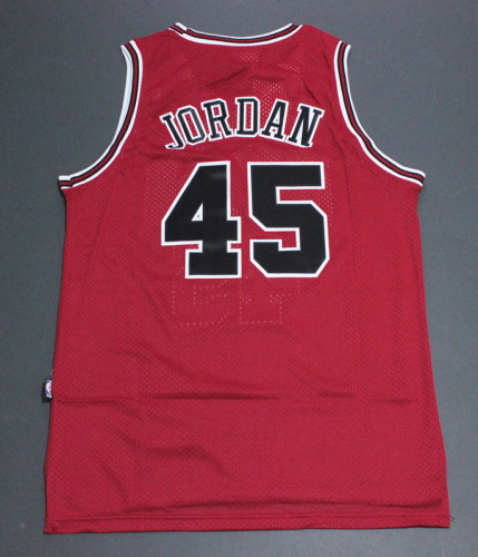 Retro 94 95 Red Michael Jordan #45 Chicago Bulls Basketball Jersey Sports Shirt Tops