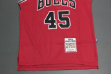Retro 94 95 Red Michael Jordan #45 Chicago Bulls Basketball Jersey Sports Shirt Tops