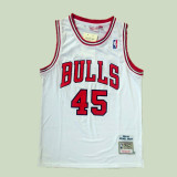 Vintage 94 95 White Michael Jordan #45 Chicago Bulls Basketball Jersey Sports Shirt Tops