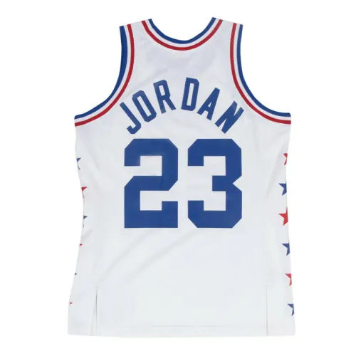 Retro 1985 All-Star White Michael Jordan #23 Chicago Bulls Basketball Jersey Sports Shirt Tops