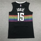 Classic Black Nikola Jokic #15 Denver Nuggets Basketball Jersey Sports Shirt Tops