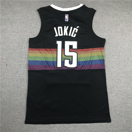 Classic Black Nikola Jokic #15 Denver Nuggets Basketball Jersey Sports Shirt Tops