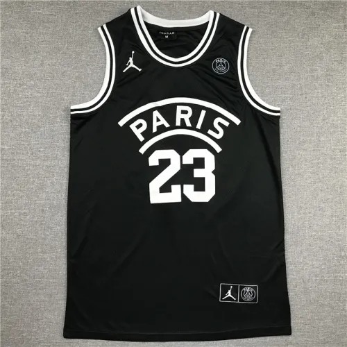 Paris Saint-Germain Football Club Michael Jordan #23 Chicago Bulls Basketball Jersey Sports Shirt Tops