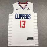 City Version White Paul George #13 Los Angeles Clippers Basketball Jersey Sports Shirt Tops