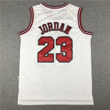 Vintage Jordan 1998 Classic White Michael Jordan #23 Chicago Bulls Basketball Jersey Sports Shirt Tops
