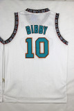 Vintage White Mike Bibby #10 Vancouver Grizzlies Basketball Jersey Sports Shirt Tops
