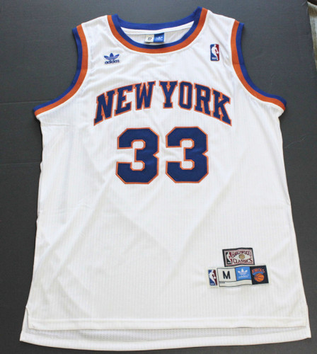 Retro WhitePatrick Ewing #33 New York Knicks Basketball Jersey Sports Shirt Tops