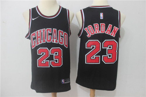 Back NBA Logo Nike Classic Black Michael Jordan #23 Chicago Bulls Basketball Jersey Sports Shirt Tops