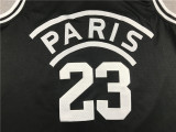 Paris Saint-Germain Football Club Michael Jordan #23 Chicago Bulls Basketball Jersey Sports Shirt Tops