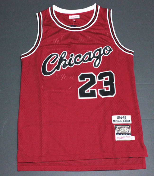 Vintage Chicago 84 85 Red Michael Jordan #23 Chicago Bulls Basketball Jersey Sports Shirt Tops