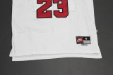 Classic White Michael Jordan #23 Chicago Bulls Basketball Jersey Sports Shirt Tops