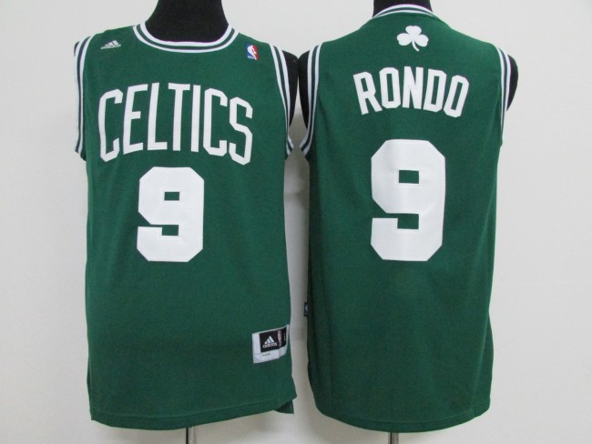 Classic Green Rajon Rondo #9 Boston Celtics Basketball Jersey Sports Shirt Tops 